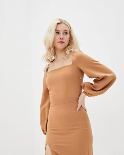 Платье-карандаш Lipinskaya Brand коричневое