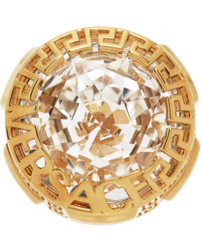 Złoty pierścionek Versace