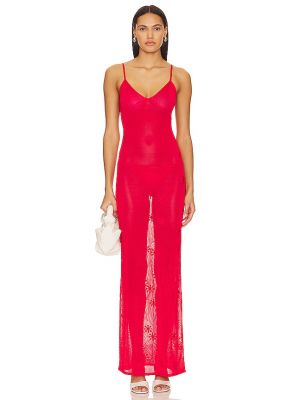 Robe longue Asta Resort rouge