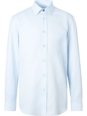 Camisa de tejido jacquard Burberry azul