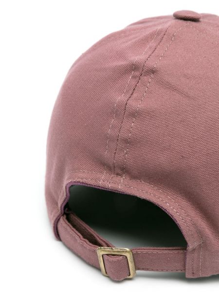 Medvilninis siuvinėtas kepurė su snapeliu Vivienne Westwood violetinė