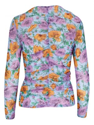 Geblümt bluse mit print Veronica Beard lila