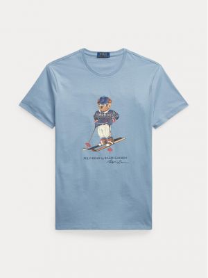 Slim fit pólóing Polo Ralph Lauren kék
