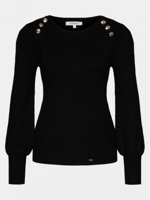 Пуловер slim Morgan черно