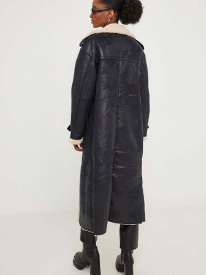 Oversized kabát Answear Lab černý