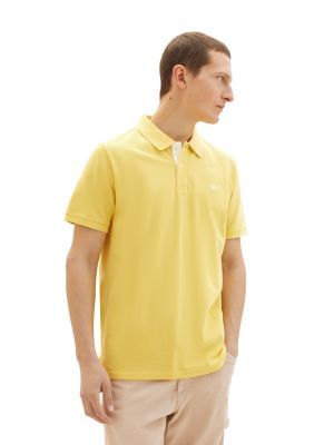 Тениска с копчета Tom Tailor жълто