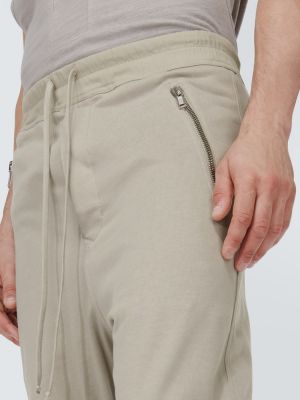 Pantalones de chándal de algodón Rick Owens beige