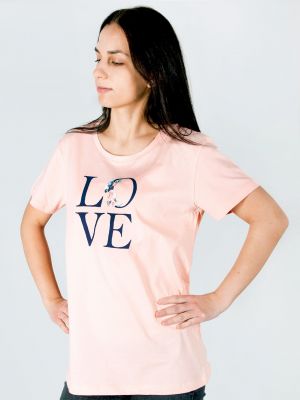 Bavlnené tričko Yoclub ružová