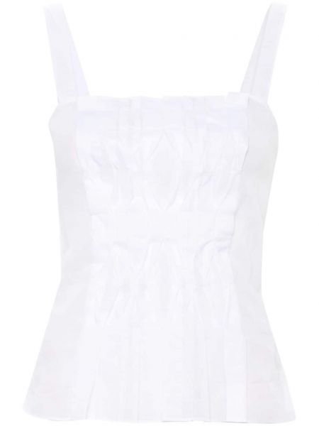 Прозрачна блуза Alberta Ferretti бяло