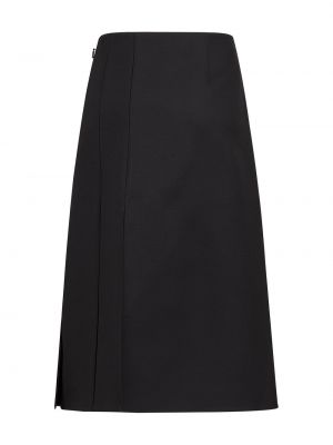 Falda plisada Fendi negro