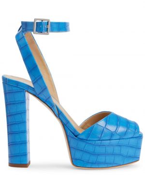 Sandale s printom Giuseppe Zanotti plava