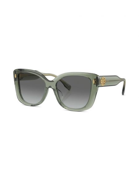 Oversize saulesbrilles Tory Burch zaļš