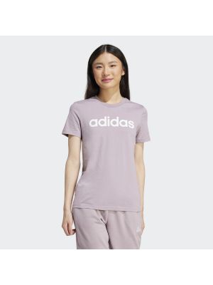 Camiseta deportiva slim fit Adidas violeta