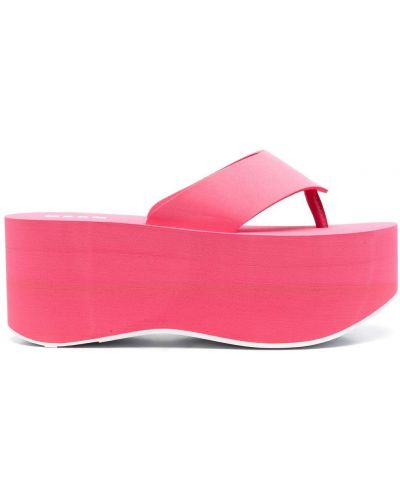 Plattform sandaler med reim Msgm rosa