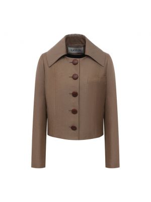 Шерстяной пиджак Lanvin, коричневый