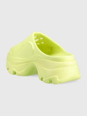 Papuci cu platformă Adidas By Stella Mccartney verde