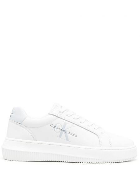 Deri sneaker Calvin Klein beyaz