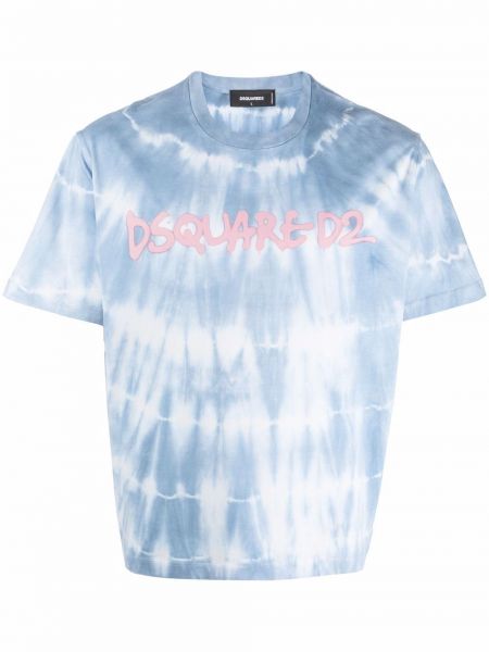 Tie-dye raštuotas medvilninis marškinėliai Dsquared2