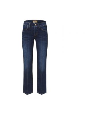 Straight jeans mit plisseefalten Cambio blau