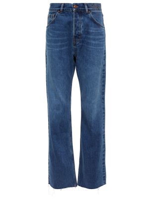Straight fit džíny s vysokým pasem Chloã© modré