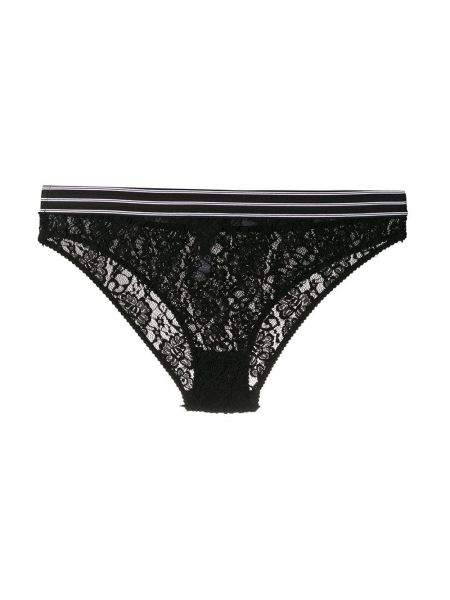 Spitzen geblümt unterhose Dolce & Gabbana schwarz