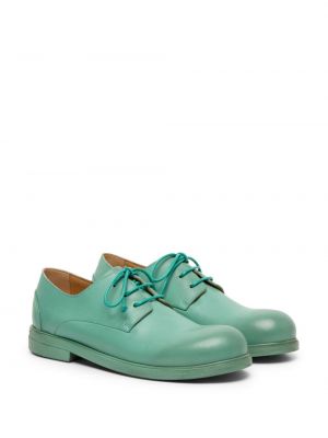 Iš natūralios odos oksfordo batai Marsell žalia