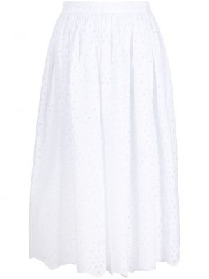 Falda midi con bordado Vivetta blanco