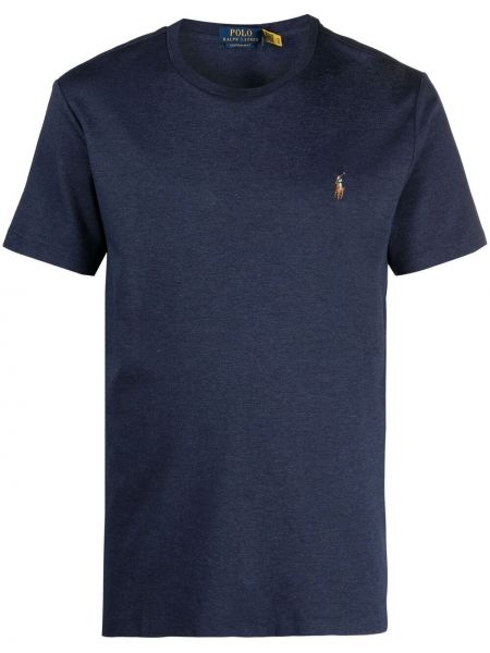 Broderet t-shirt Polo Ralph Lauren blå