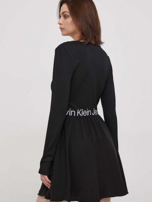 Mini šaty Calvin Klein Jeans černé