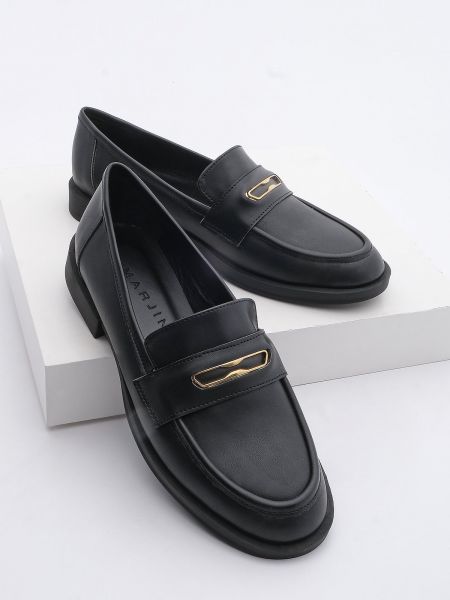 Pantofi loafer cu cataramă casual Marjin negru