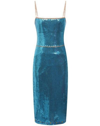 Платье с пайетками M Missoni, синее