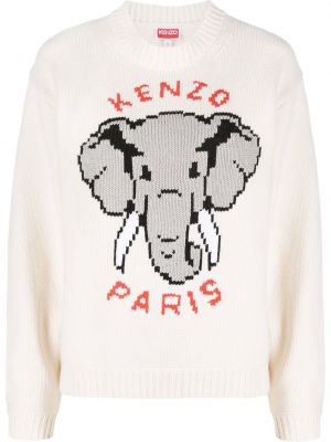 Пуловер Kenzo бяло