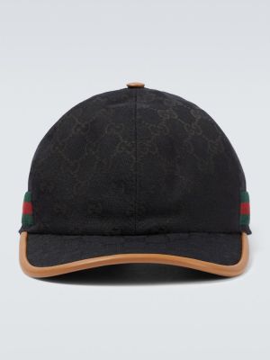 Жакардова шапка с козирки Gucci