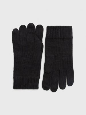 Вълнени ръкавици Polo Ralph Lauren черно