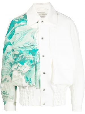 Jeansjacke mit print Feng Chen Wang