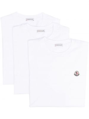 Bavlněná košile Moncler bílá