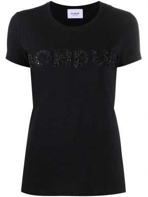 Camiseta con cuentas Dondup negro