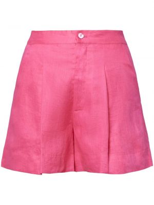 Shorts di jeans plissettati Equipment rosa
