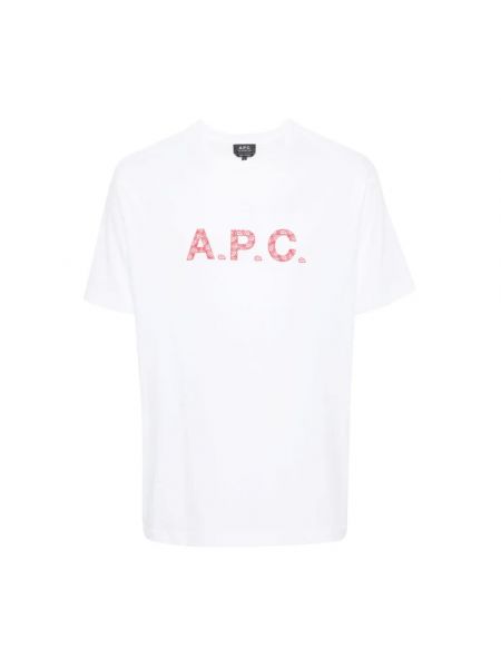Koszulka z nadrukiem A.p.c. biała