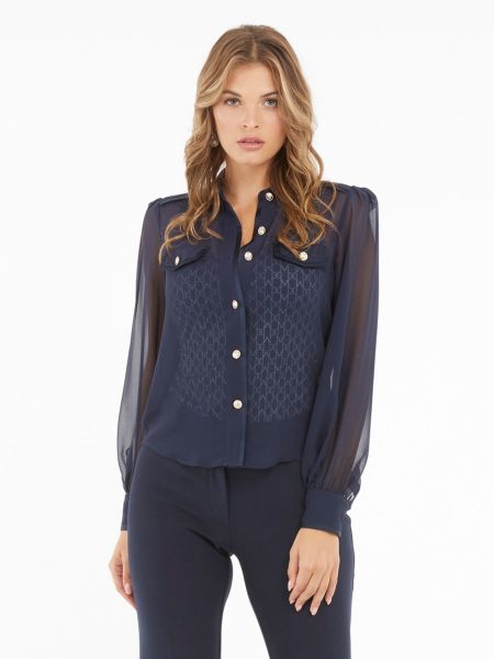 Camisa transparente Marciano By Guess azul