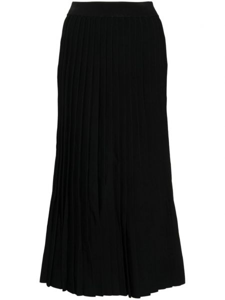 Плисирана жакардова пола Balenciaga черно