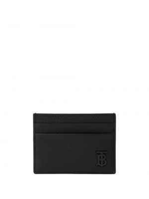 Kožená peněženka Burberry černá