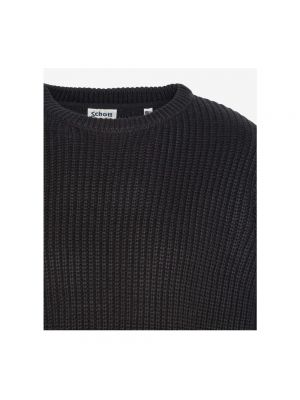 Jersey de lana de tela jersey Schott Nyc gris