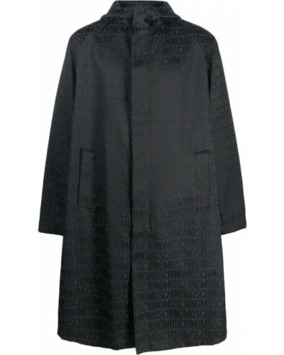 Palton cu imagine Moschino negru
