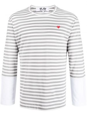 Långärmad t-shirt Comme Des Garçons Play grå