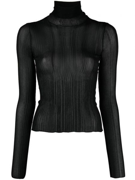 Top transparente Givenchy negru