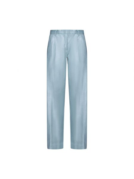 Szerokie spodnie Lardini niebieskie