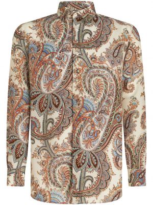 Paisley painettu puuvilla paitapusero Etro