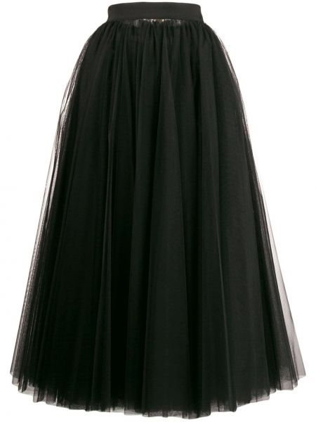 Falda larga de tul Dolce & Gabbana negro