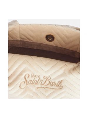 Bolso clutch Saint Barth beige